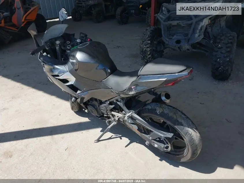 2022 Kawasaki Ex400 VIN: JKAEXKH14NDAH1723 Lot: 41961748