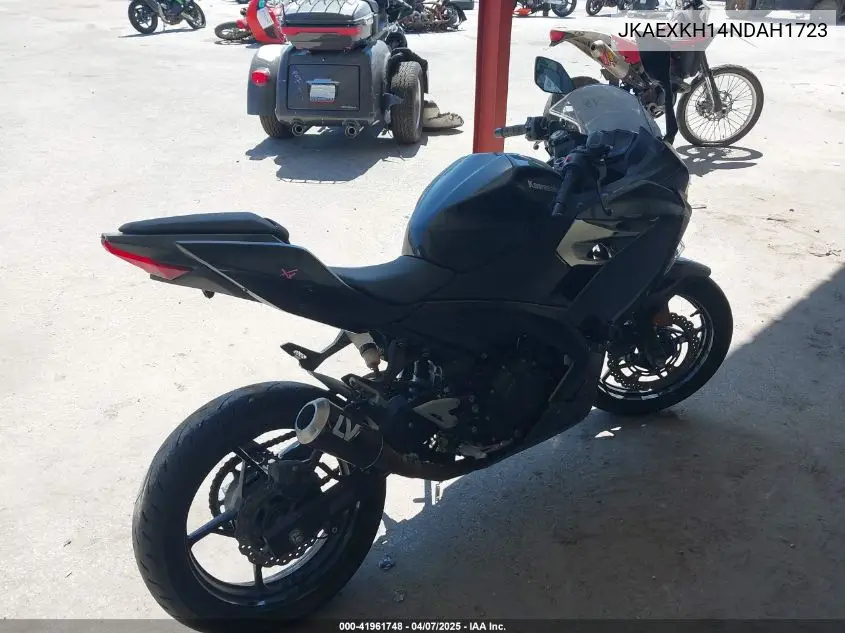 2022 Kawasaki Ex400 VIN: JKAEXKH14NDAH1723 Lot: 41961748