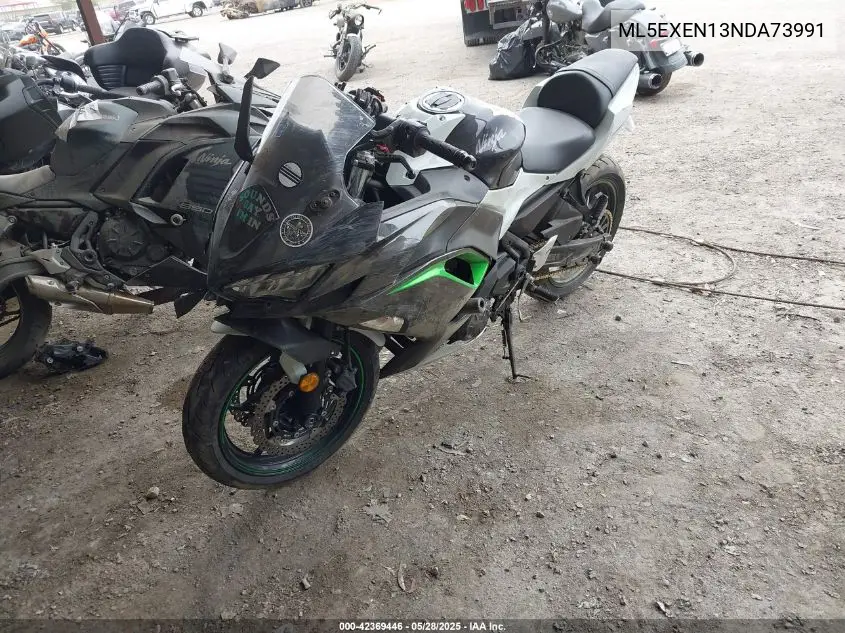 2022 Kawasaki Ex650 N VIN: ML5EXEN13NDA73991 Lot: 42369446