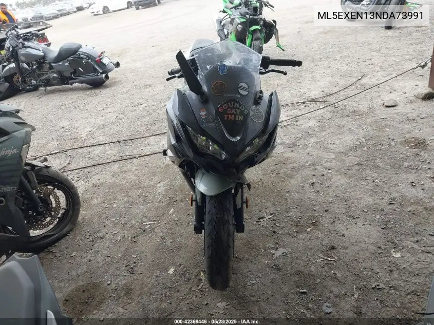 2022 Kawasaki Ex650 N VIN: ML5EXEN13NDA73991 Lot: 42369446