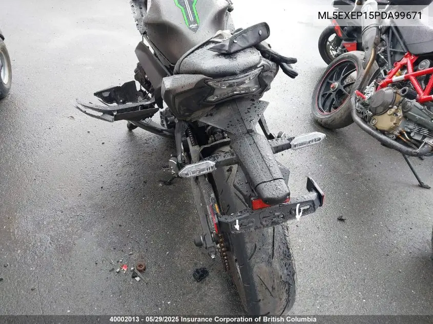 2023 Kawasaki Ex650 P VIN: ML5EXEP15PDA99671 Lot: 40002013
