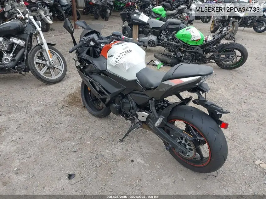 2023 Kawasaki Ex650 R VIN: ML5EXER12PDA94733 Lot: 42272586