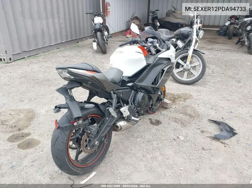 2023 Kawasaki Ex650 R VIN: ML5EXER12PDA94733 Lot: 42272586