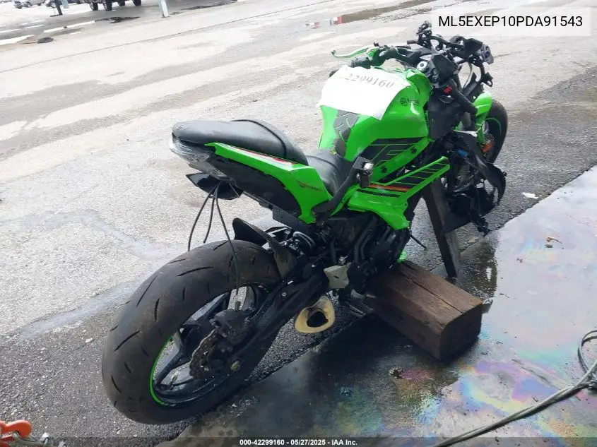 2023 Kawasaki Ex650 P VIN: ML5EXEP10PDA91543 Lot: 42299160