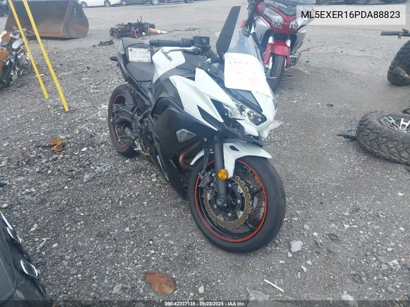 2023 Kawasaki Ex650 R VIN: ML5EXER16PDA88823 Lot: 42337135