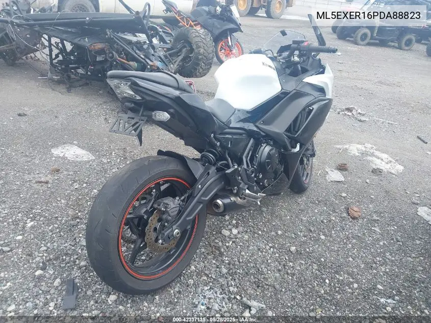 2023 Kawasaki Ex650 R VIN: ML5EXER16PDA88823 Lot: 42337135