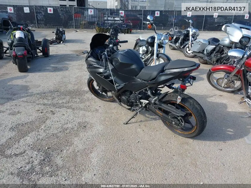 2023 Kawasaki Ex400 VIN: JKAEXKH18PDAR4137 Lot: 42627760