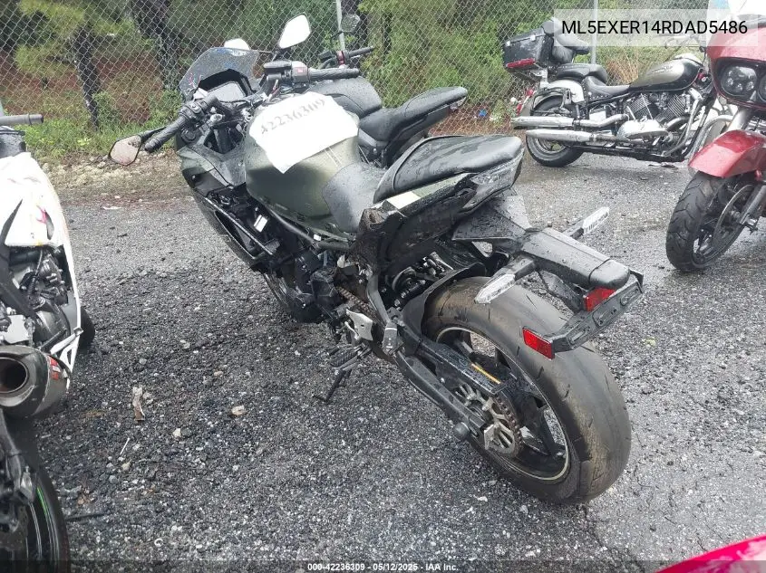 2024 Kawasaki Ex650 R VIN: ML5EXER14RDAD5486 Lot: 42236309