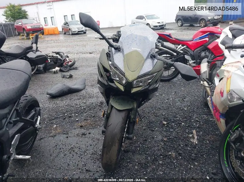 2024 Kawasaki Ex650 R VIN: ML5EXER14RDAD5486 Lot: 42236309
