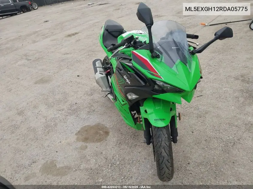 2024 Kawasaki Ex500 H VIN: ML5EXGH12RDA05775 Lot: 42253213