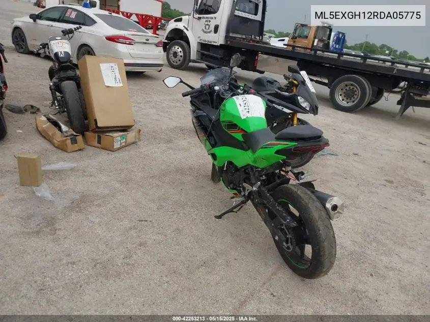 2024 Kawasaki Ex500 H VIN: ML5EXGH12RDA05775 Lot: 42253213