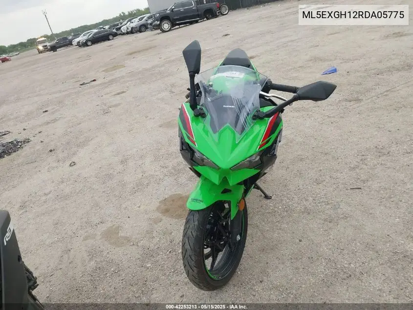 2024 Kawasaki Ex500 H VIN: ML5EXGH12RDA05775 Lot: 42253213