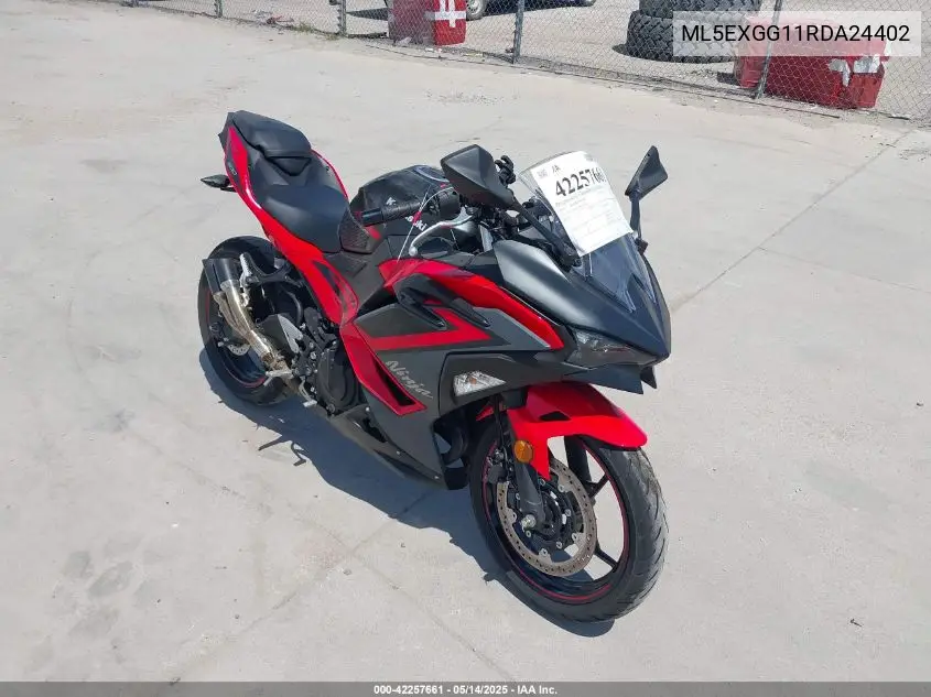 2024 Kawasaki Ex500 VIN: ML5EXGG11RDA24402 Lot: 42257661