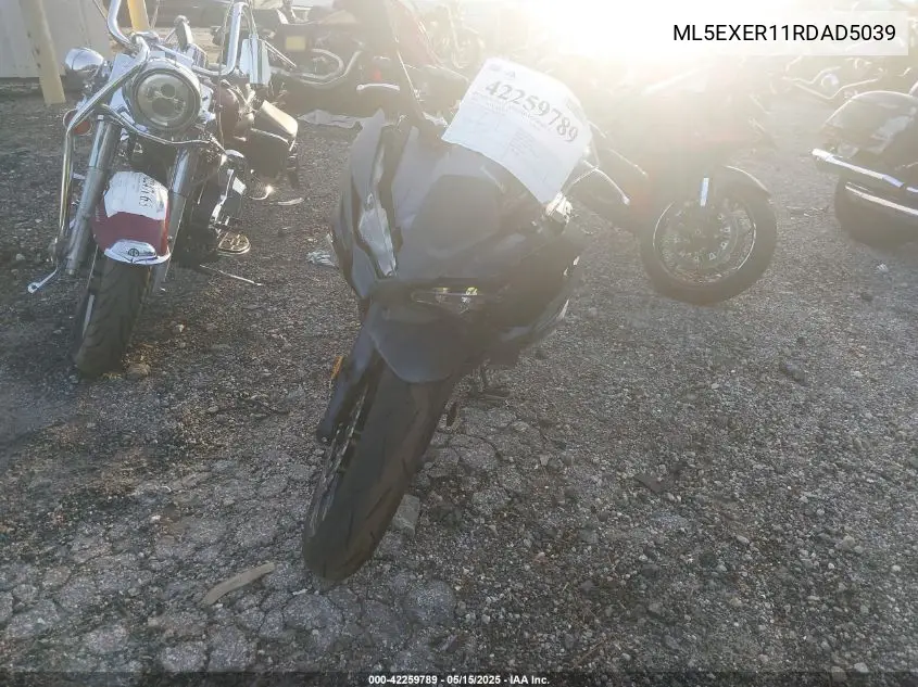 2024 Kawasaki Ex650 R VIN: ML5EXER11RDAD5039 Lot: 42259789