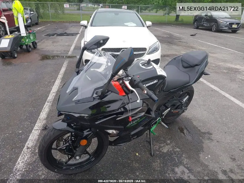 2024 Kawasaki Ex500 VIN: ML5EXGG14RDA21722 Lot: 42275020