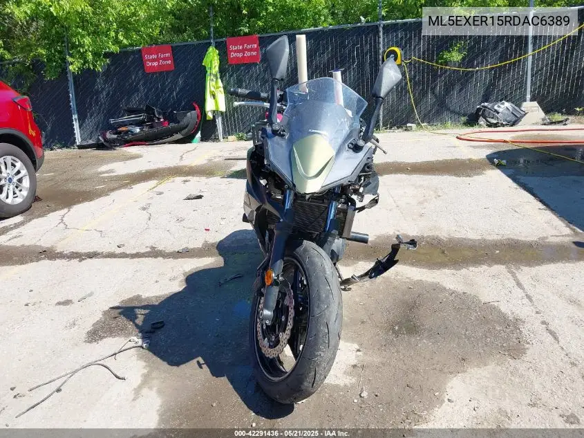 2024 Kawasaki Ex650 R VIN: ML5EXER15RDAC6389 Lot: 42291436