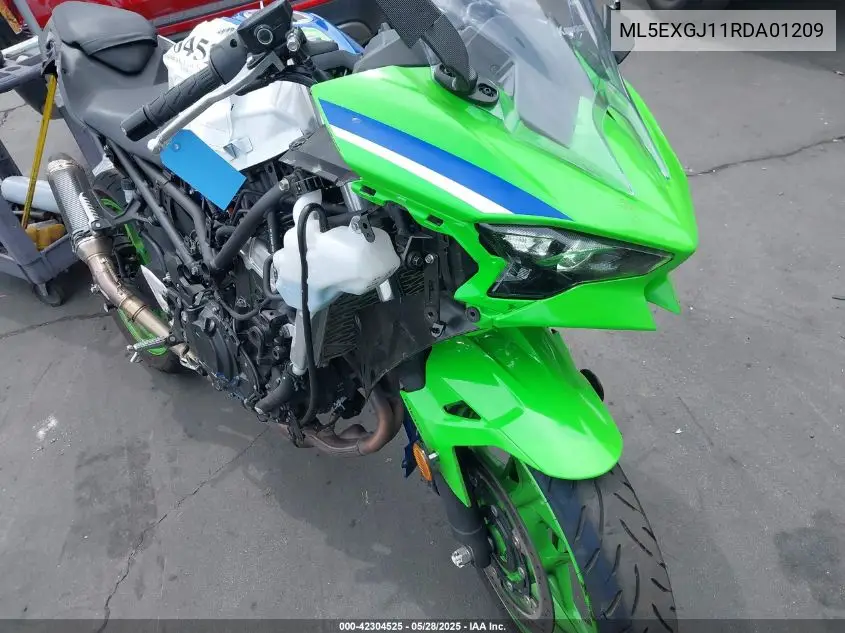 2024 Kawasaki Ex500 A/B VIN: ML5EXGJ11RDA01209 Lot: 42304525