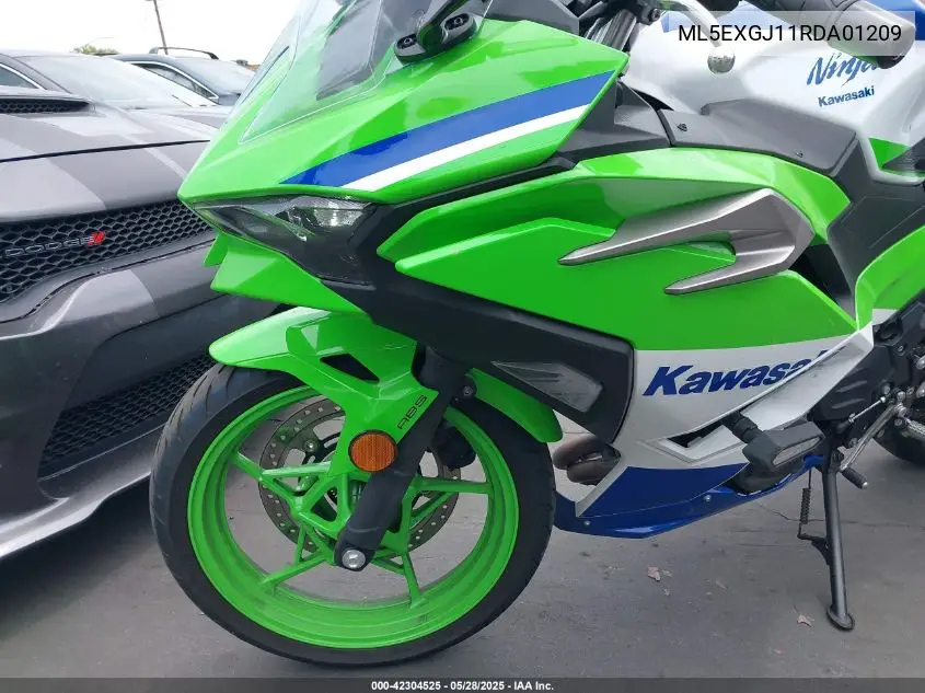 2024 Kawasaki Ex500 A/B VIN: ML5EXGJ11RDA01209 Lot: 42304525