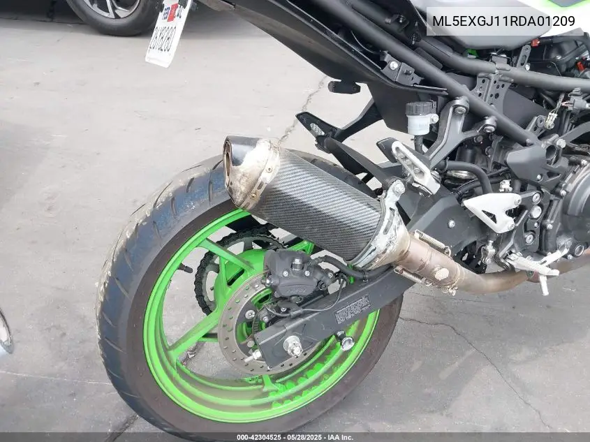 2024 Kawasaki Ex500 A/B VIN: ML5EXGJ11RDA01209 Lot: 42304525