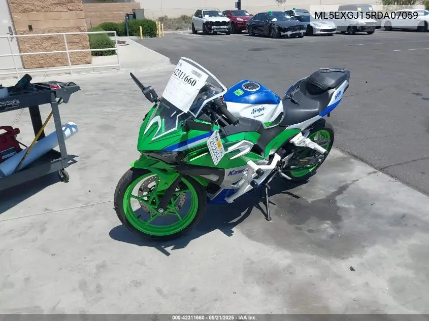 2024 Kawasaki Ex500 A/B VIN: ML5EXGJ15RDA07059 Lot: 42311660