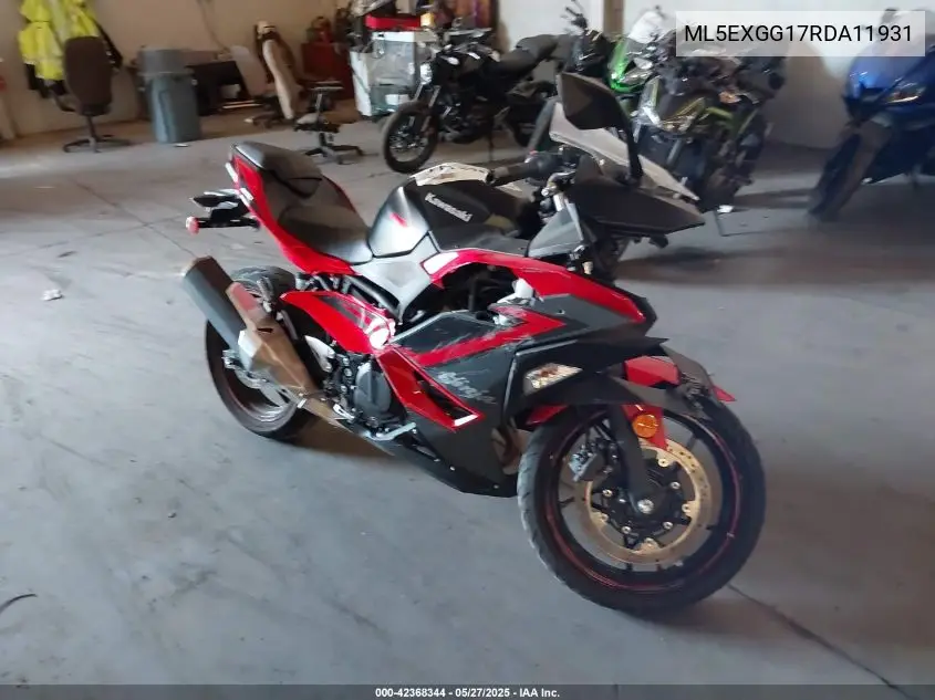 2024 Kawasaki Ex500 VIN: ML5EXGG17RDA11931 Lot: 42368344