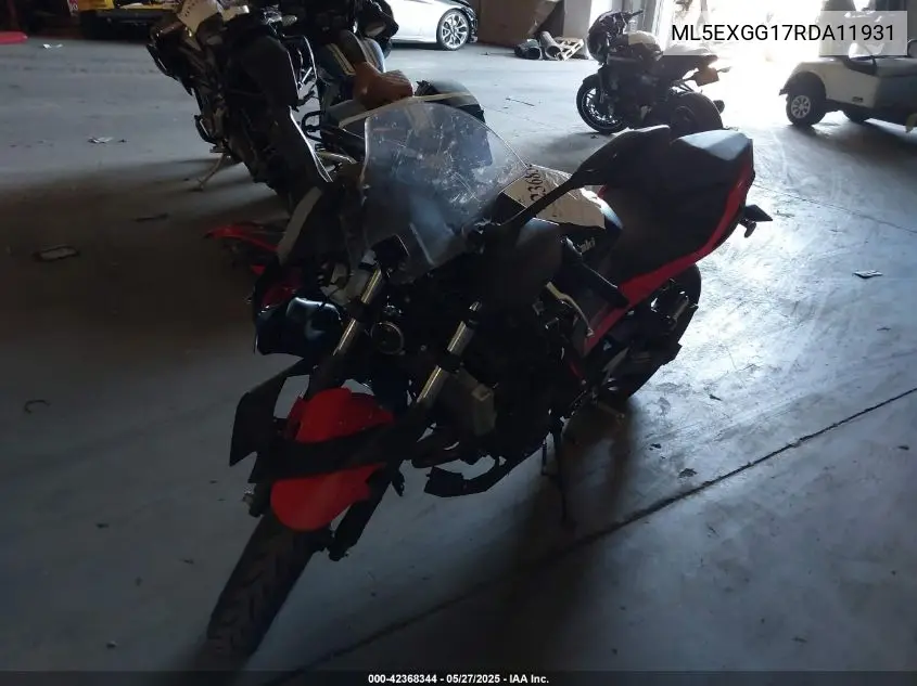 2024 Kawasaki Ex500 VIN: ML5EXGG17RDA11931 Lot: 42368344