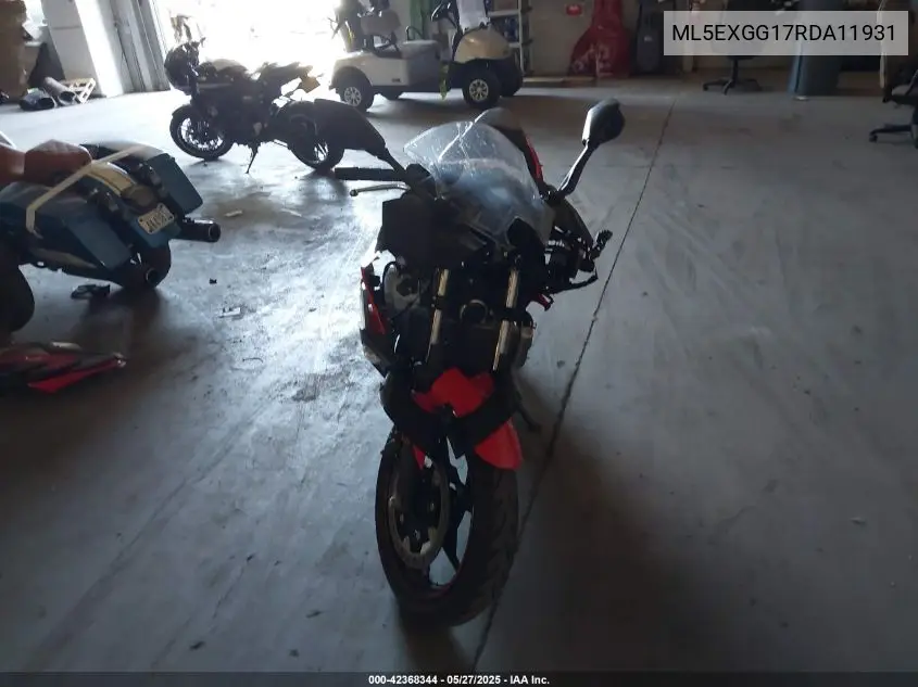 2024 Kawasaki Ex500 VIN: ML5EXGG17RDA11931 Lot: 42368344