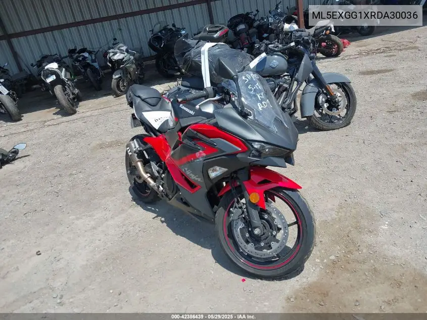 2024 Kawasaki Ex500 VIN: ML5EXGG1XRDA30036 Lot: 42386439