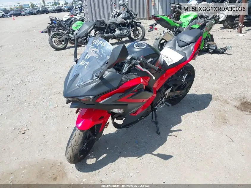 2024 Kawasaki Ex500 VIN: ML5EXGG1XRDA30036 Lot: 42386439