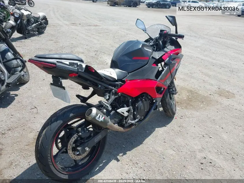 2024 Kawasaki Ex500 VIN: ML5EXGG1XRDA30036 Lot: 42386439
