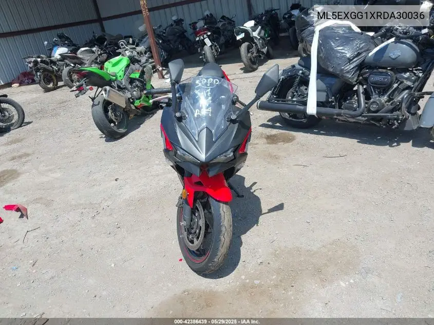 2024 Kawasaki Ex500 VIN: ML5EXGG1XRDA30036 Lot: 42386439
