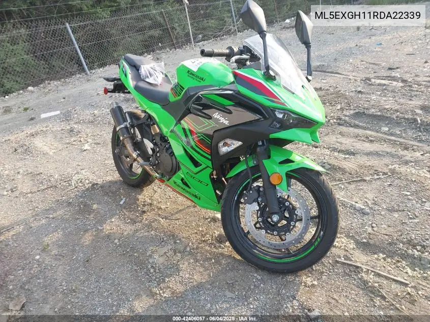 2024 Kawasaki Ex500 H VIN: ML5EXGH11RDA22339 Lot: 42406057