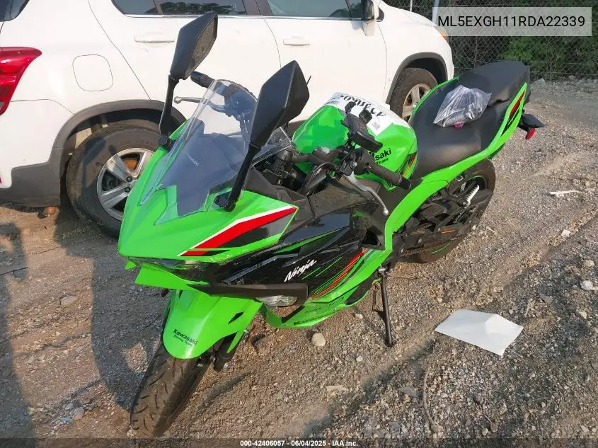 2024 Kawasaki Ex500 H VIN: ML5EXGH11RDA22339 Lot: 42406057