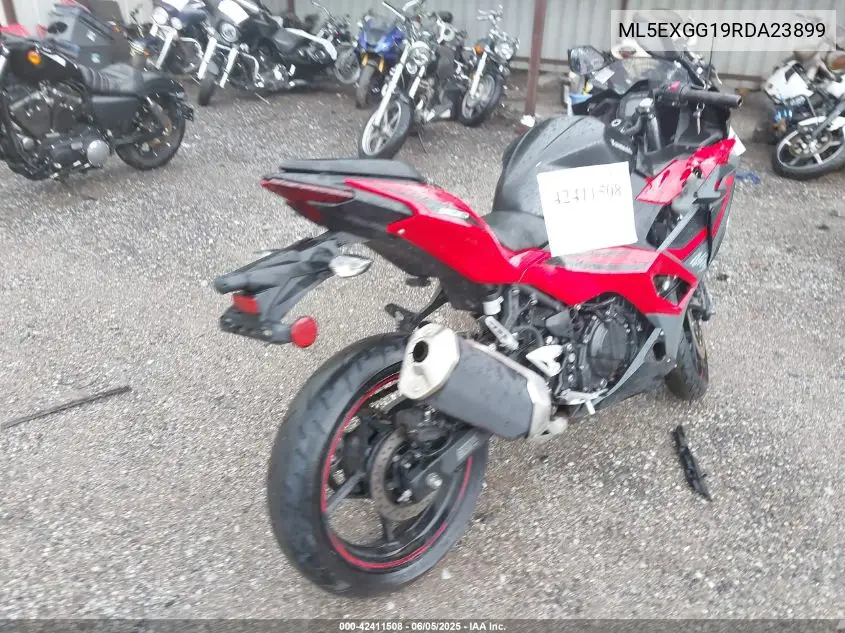 2024 Kawasaki Ex500 VIN: ML5EXGG19RDA23899 Lot: 42411508