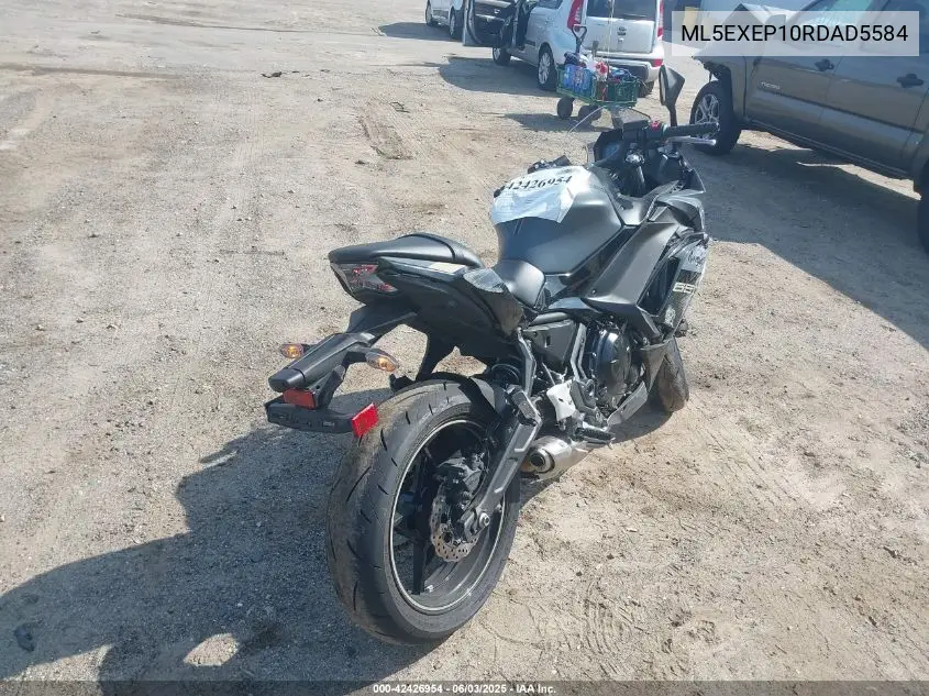 2024 Kawasaki Ex650 P VIN: ML5EXEP10RDAD5584 Lot: 42426954