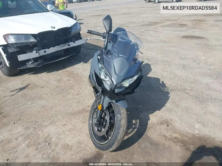 2024 Kawasaki Ex650 P VIN: ML5EXEP10RDAD5584 Lot: 42426954