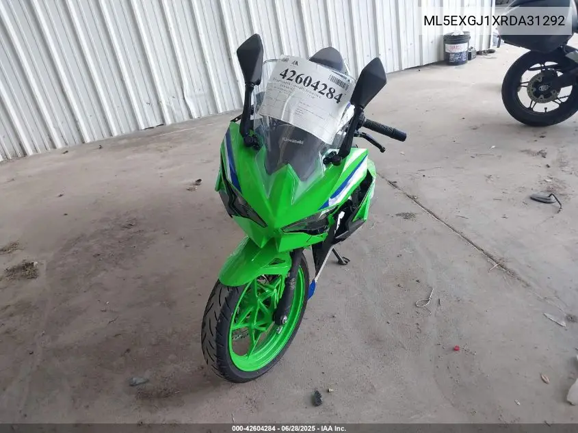 2024 Kawasaki Ex500 A/B VIN: ML5EXGJ1XRDA31292 Lot: 42604284