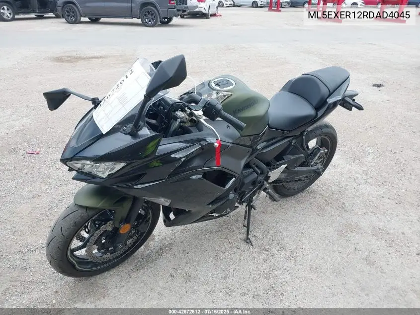 2024 Kawasaki Ex650 R VIN: ML5EXER12RDAD4045 Lot: 42672612