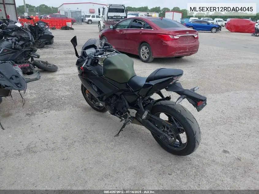 2024 Kawasaki Ex650 R VIN: ML5EXER12RDAD4045 Lot: 42672612