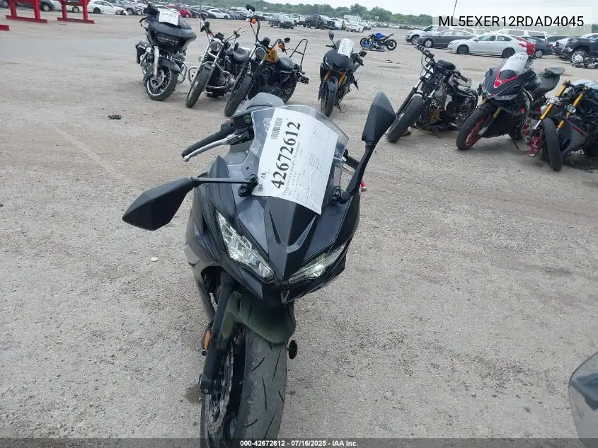 2024 Kawasaki Ex650 R VIN: ML5EXER12RDAD4045 Lot: 42672612