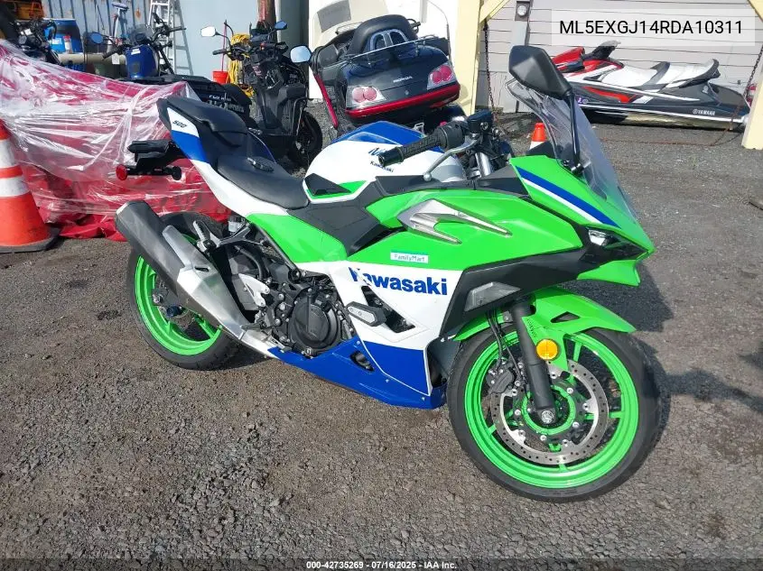 2024 Kawasaki Ex500 A/B VIN: ML5EXGJ14RDA10311 Lot: 42735269