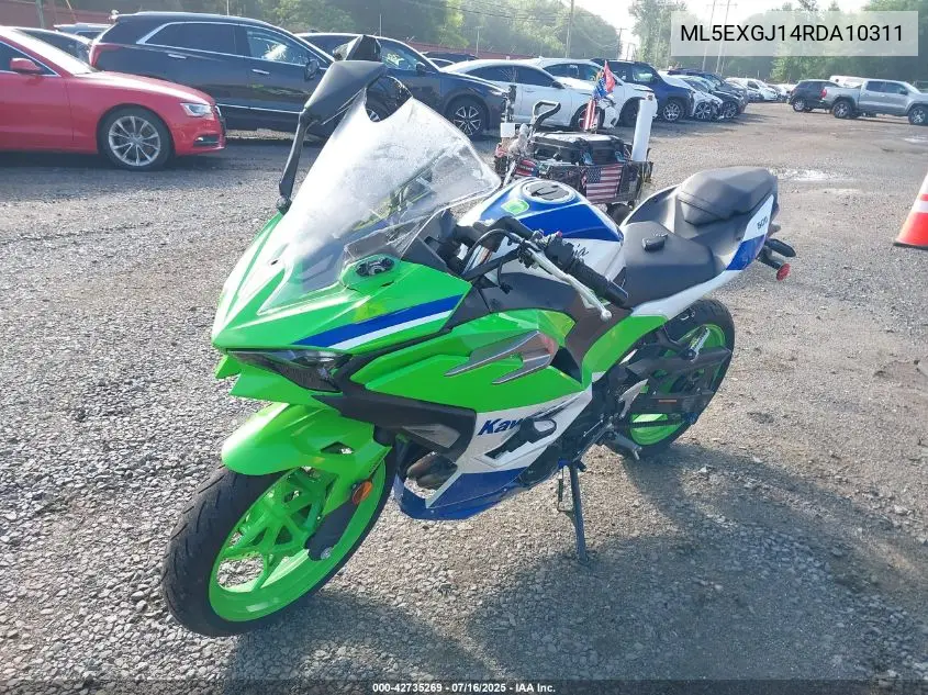 2024 Kawasaki Ex500 A/B VIN: ML5EXGJ14RDA10311 Lot: 42735269