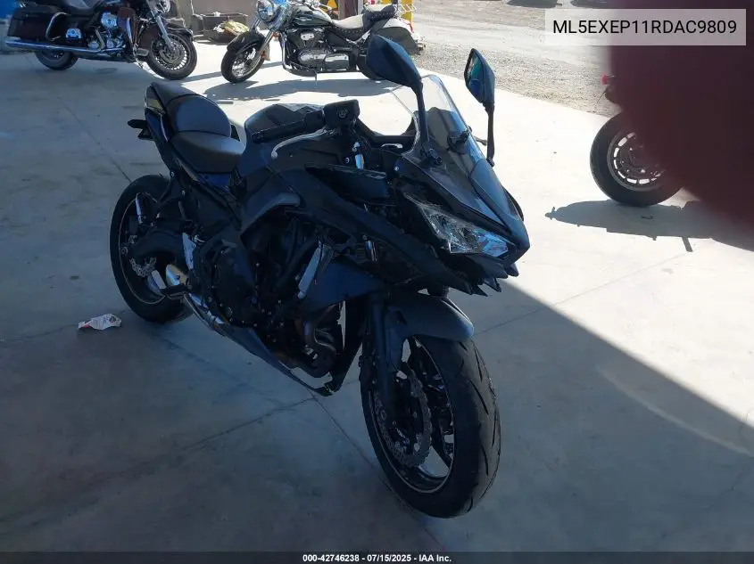 2024 Kawasaki Ex650 P VIN: ML5EXEP11RDAC9809 Lot: 42746238