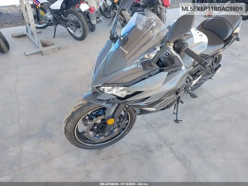 2024 Kawasaki Ex650 P VIN: ML5EXEP11RDAC9809 Lot: 42746238