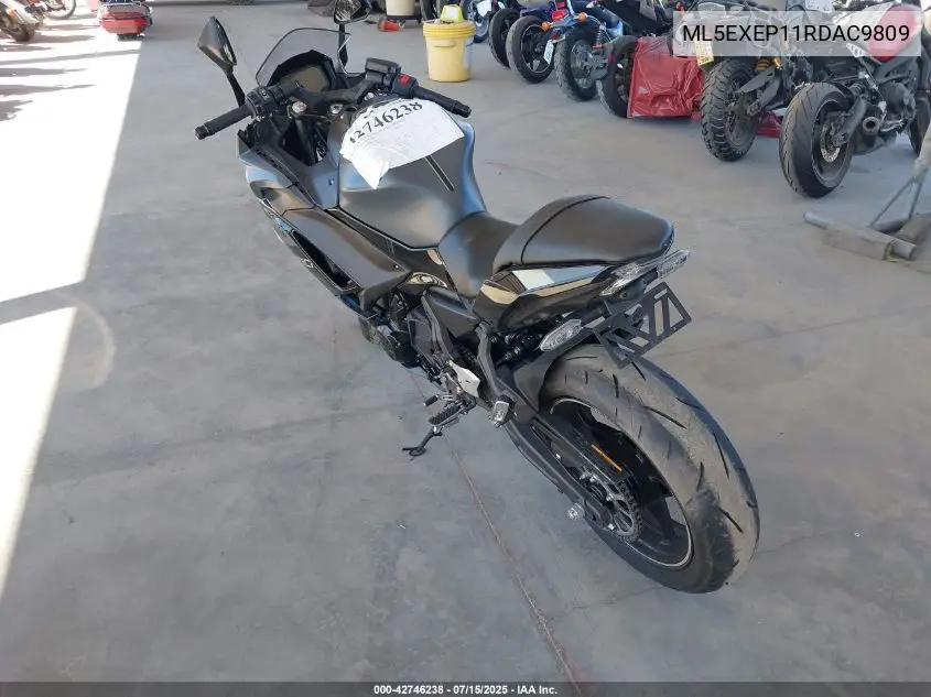2024 Kawasaki Ex650 P VIN: ML5EXEP11RDAC9809 Lot: 42746238