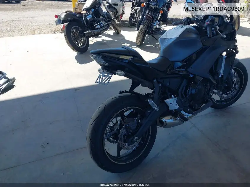 2024 Kawasaki Ex650 P VIN: ML5EXEP11RDAC9809 Lot: 42746238