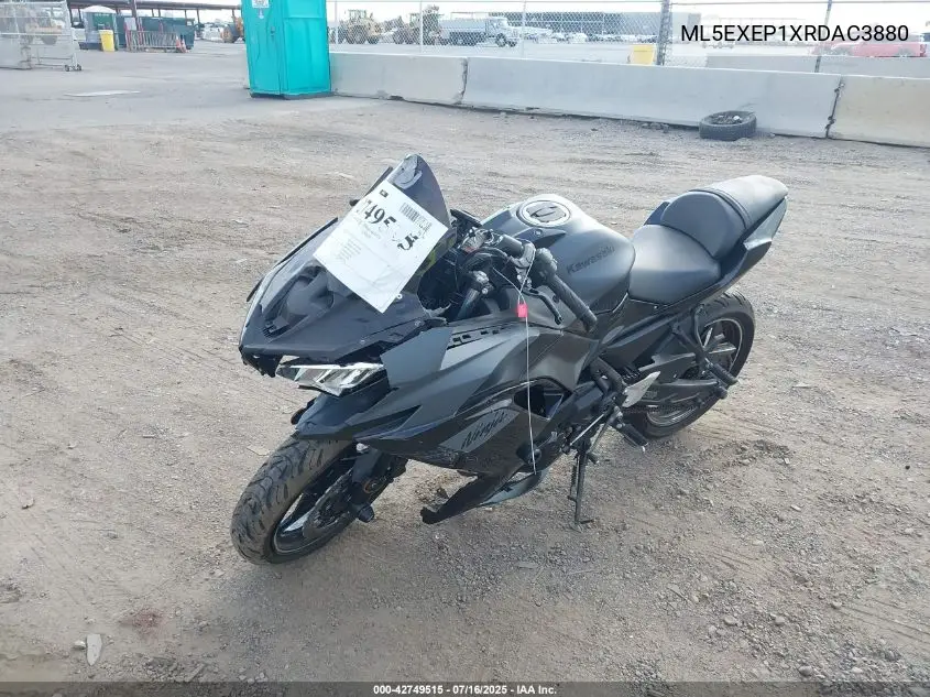 2024 Kawasaki Ex650 P VIN: ML5EXEP1XRDAC3880 Lot: 42749515