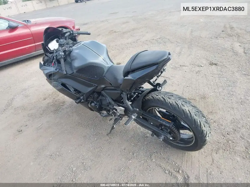 2024 Kawasaki Ex650 P VIN: ML5EXEP1XRDAC3880 Lot: 42749515
