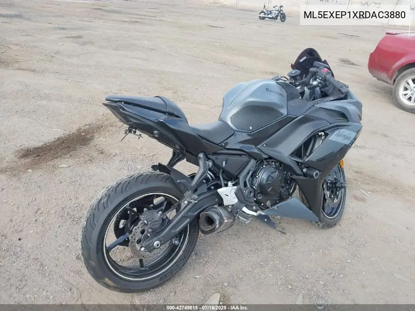 2024 Kawasaki Ex650 P VIN: ML5EXEP1XRDAC3880 Lot: 42749515