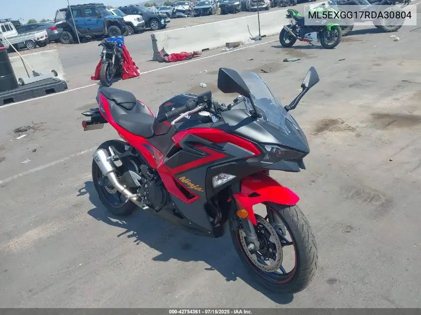 2024 Kawasaki Ex500 VIN: ML5EXGG17RDA30804 Lot: 42754361